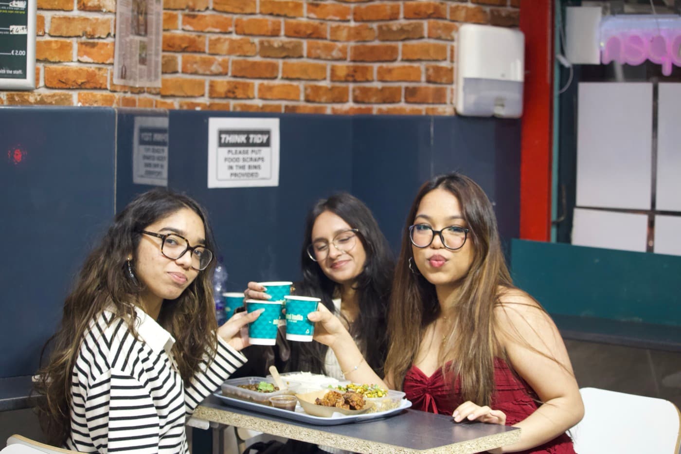 Customers enjoying Chatori street food