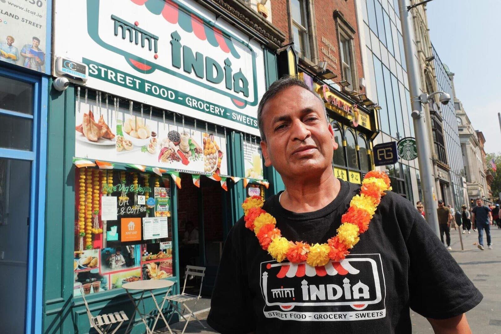 Mini India flagship store on Westmoreland Street, Dublin, with founder Sudhansh Verma